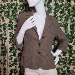Le Chateau Women's Wool Twill Academia Business Casual Blazer